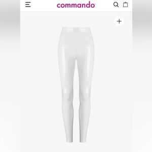 Commando white faux leather leggings